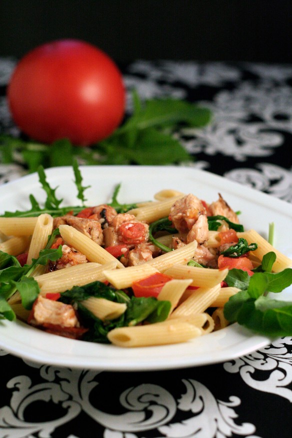 Arugula and Grilled Chiken Pasta