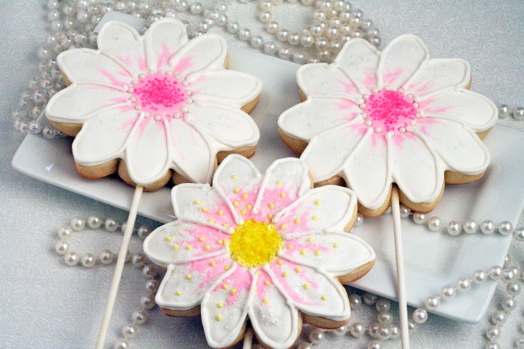 Decorated Flower Sugar Cookies